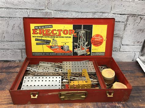 erector set metal box|metal erector sets for adults.